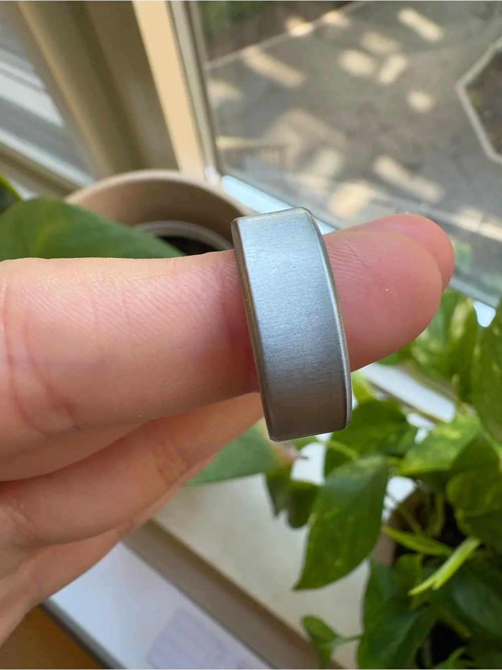 Oura Ring 4 Brushed Silver size 7